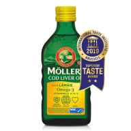 MOLLER’S COD LIVER OIL OMEGA-3 aromă de lămâie