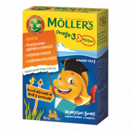 Mollers Omega-3 Fishes, Portocale, 36 jeleuri